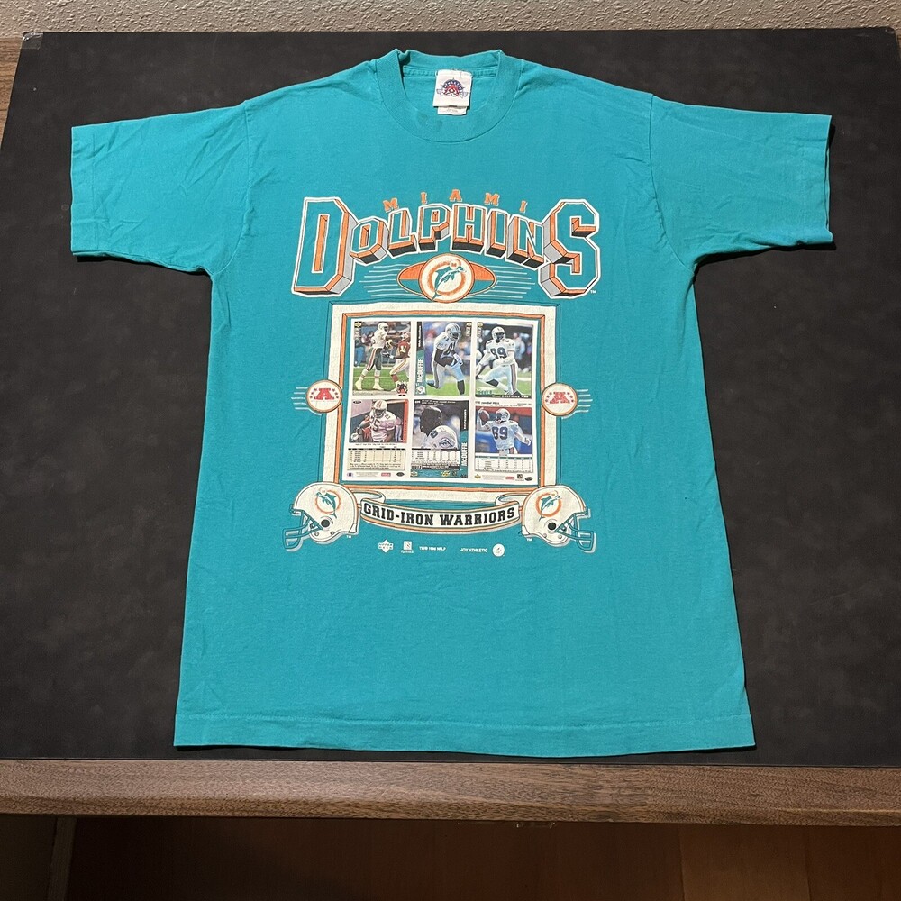 Upper Deck Miami Dolphins Vintage Shirt Football Cards Grid Iron Warrior Marino